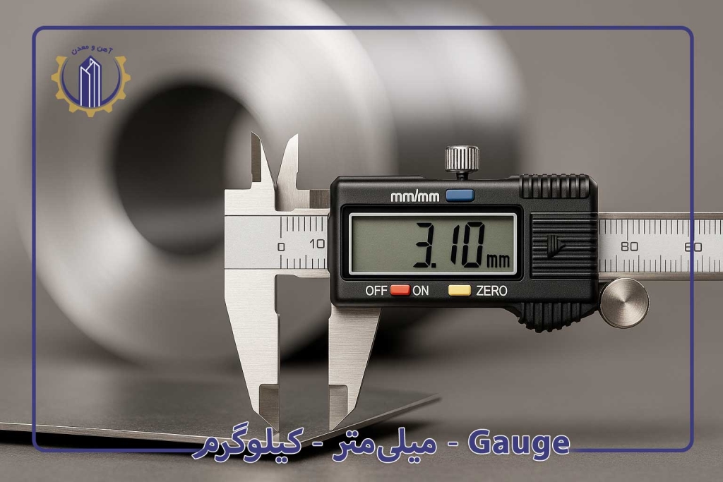 Gauge-→-میلی‌متر-→-کیلوگرم