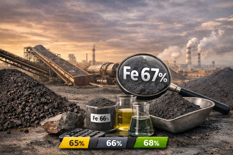 استانداردهای بهینه عیار کنسانتره آهن