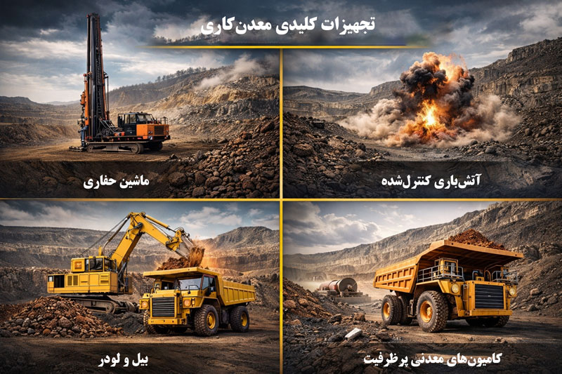 تجهیزات مهم معدن‌کاری