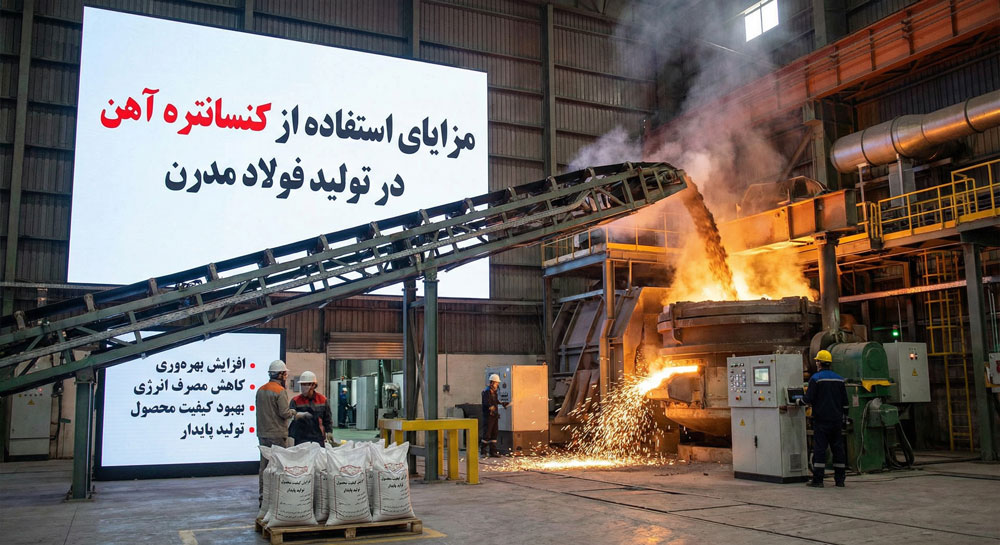 مزایای استفاده کنسانتره آهن در تولید فولاد